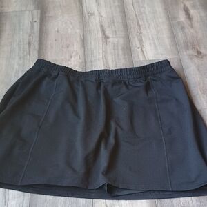 JUNO Black Skorts with Elastic Waistband and Relaxed Fit SIZE 4X MADE IN USA